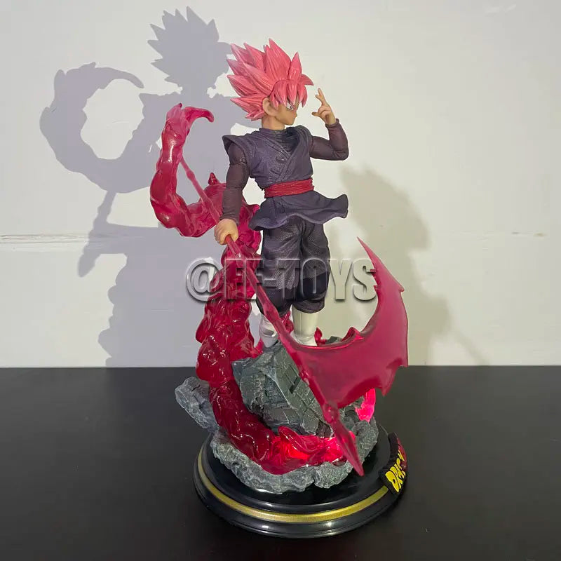 28CM Dragon Ball Z Zamasu Figure Black Goku PVC Action Figures GK Statue with Light Base Collection Model Toys for Children Gift 28CM Dragon Ball Z Zamasu Figure Black Goku PVC Action Figures GK Statue with Light Base Collection Model Toys for Children Gift